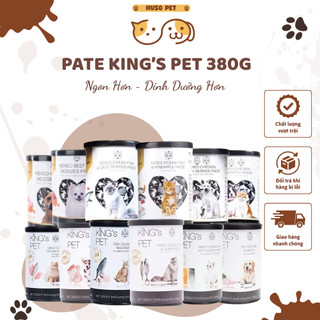 Pate King's Pet Dành Cho Chó Mèo Lon 380G Thịt Thật Dinh Dưỡng