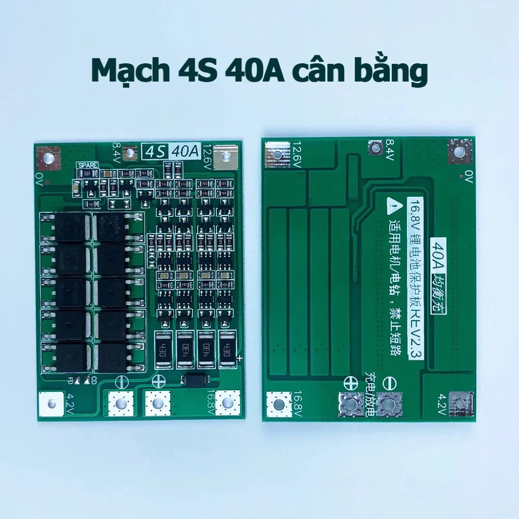 Mạch sạc xả 3s 40a có chức năng cân bằng