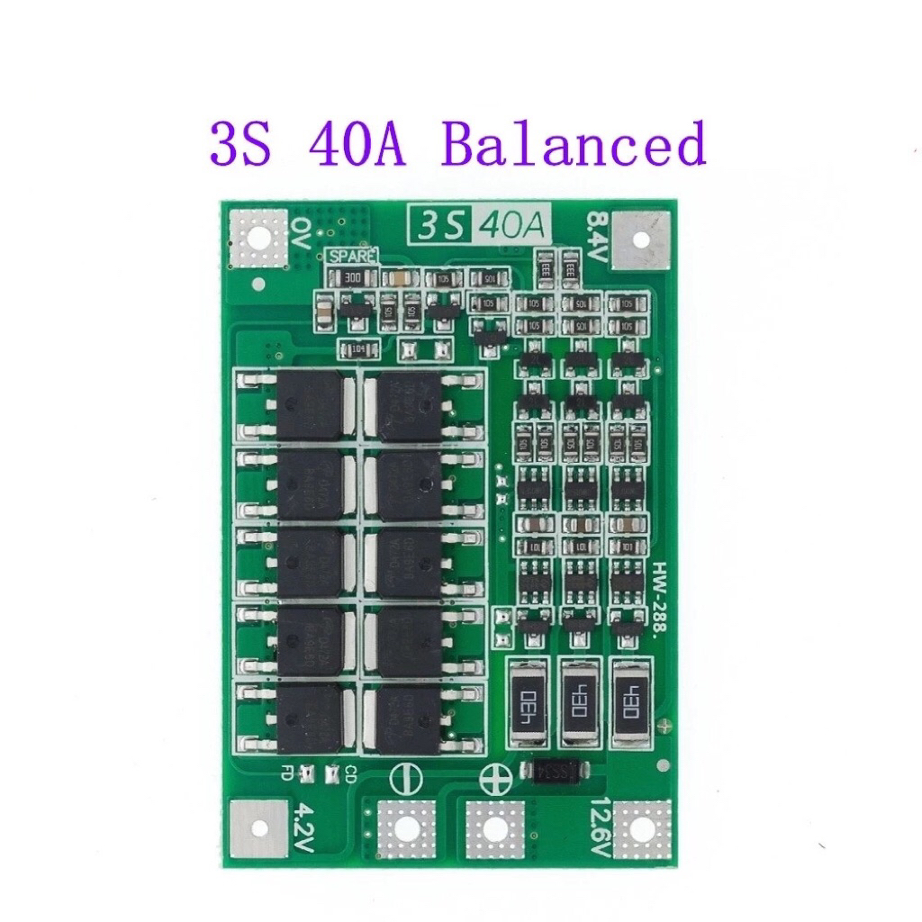 Mạch sạc xả 3s 40a có chức năng cân bằng