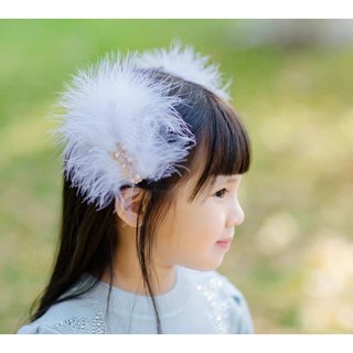 Kẹp lông vũ [ Set 1 cặp ] Cài kẹp lông vũ công chúa biểu diễn thời trang, sự kiện