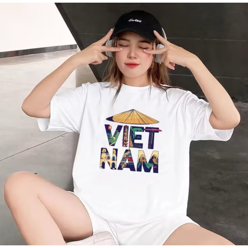 Áo thun Việt Nam Form Rộng Hottrend 2025 Chất Vải Cotton Bacsic New SS2025