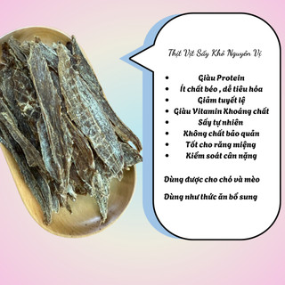 Ức Vịt Sấy Khô Cho Chó Mèo Snack Dinh Dưỡng Cho Thú Cưng - Husopet