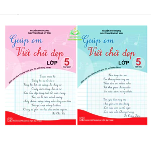 Sách - Giúp em viết chữ đẹp lớp 5 - tập 1 + 2 - Kết nối cánh diều