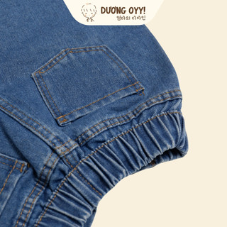 [FORM RỘNG]Quần short jeans trẻ em size 10-38KG quần đùi bò denim cạp chun style Hàn Quốc  | Dương Oyy 010622116