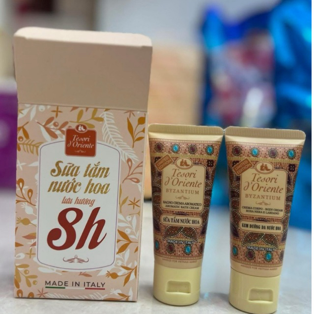 Set sữa tắm mini tesori  2 tuýp du lich mini mẫu mới 2025 va 2026 ngẫu nhiên