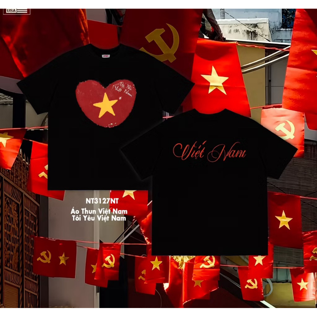 Áo Thun Việt Nam-Độc Lập New Ss 2025 Dịp Quốc Khánh
