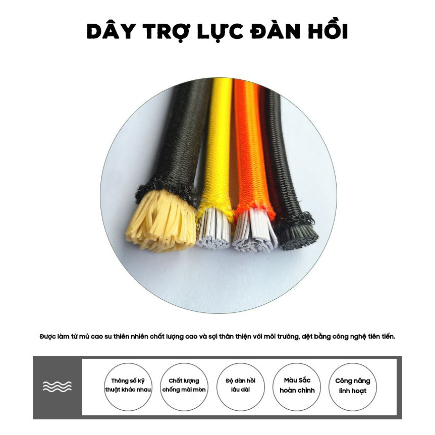 Dây kéo trợ lực đàn hồi bằng cao su tự nhiên, Dây thun co giãn, Dây thay thế