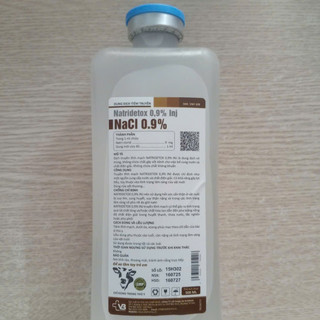 Combo 10 chai 500ml dung dịch nước muối VB Pharma bù nước và điện giải cho trâu bò gia súc gia cầm