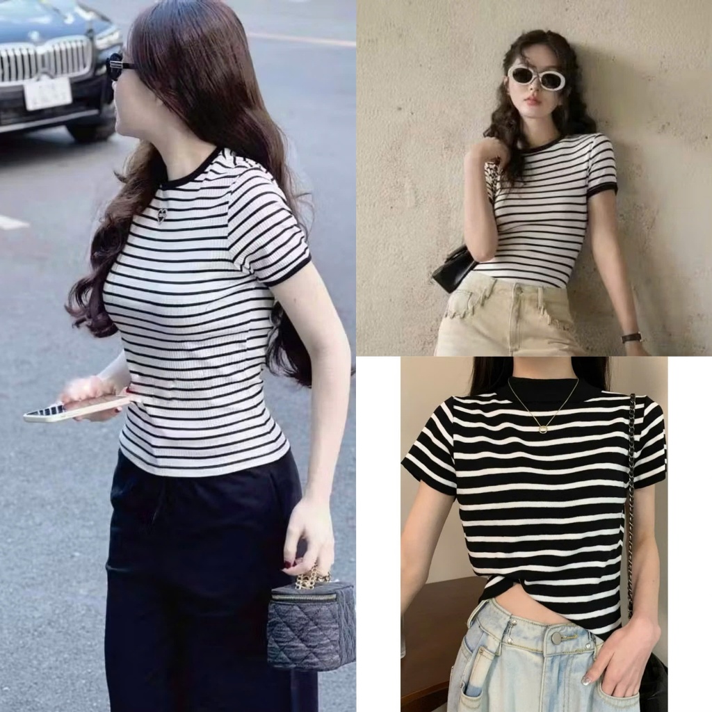 Áo Thun Kẻ Ngang Tay Ngắn Nữ Bigsize – Thời Trang Cho Nàng Tự Tin Mọi Khoảnh Khắc A285