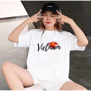 Áo Thun Việt Nam Lá Cờ Form Rộng New Ss 2025 Nhiều Màu Đa Dạng Mẫu