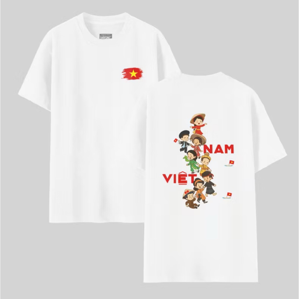 Áo Thun Việt Nam Trang Phục Dân Tộc Đa Dạng Full Size Unisex Nam Nữ