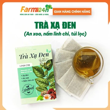 1 hộp 30 túi lọc, Trà Xạ Đen linh chi, đậm hương vị trà.