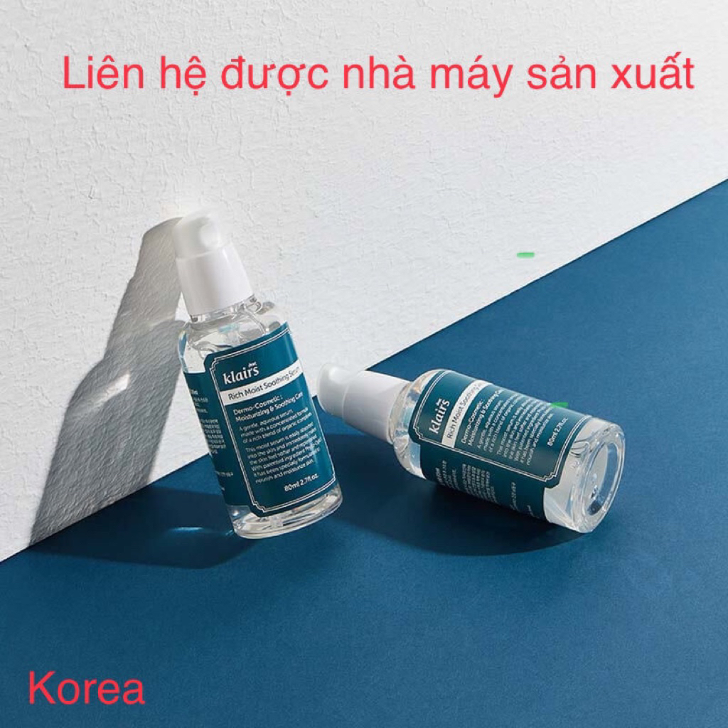 Tinh Chất Dưỡng Ẩm Sâu Klairs Serum mẫu 50ml từ nhà máy sản xuất tại hàn quốc