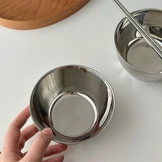 Bát cơm, bát tô hoa sen Chockmen [100] 12/16cm - 450/1000ml, inox 18/10 giữ nhiệt và cách nhiệt C100