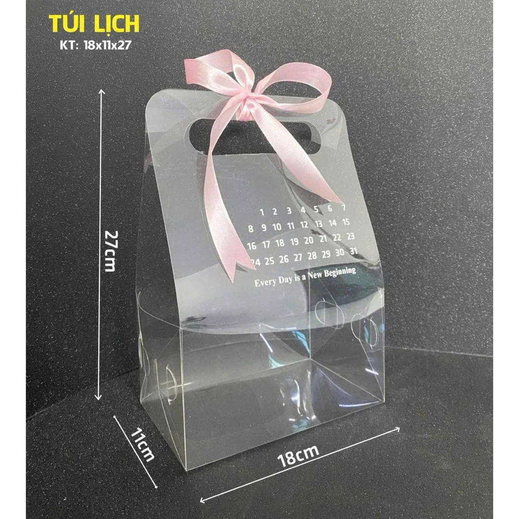TÚI LỊCH BÓNG KÍNH CÓ MÀNG CHỐNG TRẦY ĐỰNG HOA,NƯỚC UỐNG, QUÀ TẶNG, TRÁI CÂY,... ANGIHOME