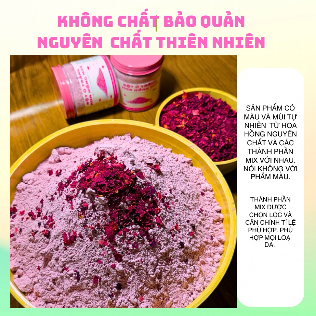 [COMBO 2 HỦ ] Bột Thảo Mộc Sữa Dê & Bột Hoa Hồng Mix