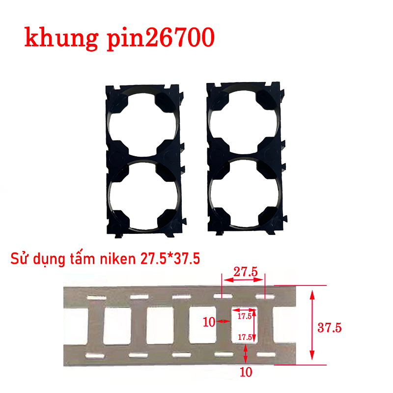 Khung cố định pin 26700 26800(1*2) | Shopee Việt Nam