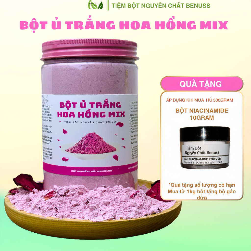 Bột Ủ Trắng Hoa Hồng Mix Benuss