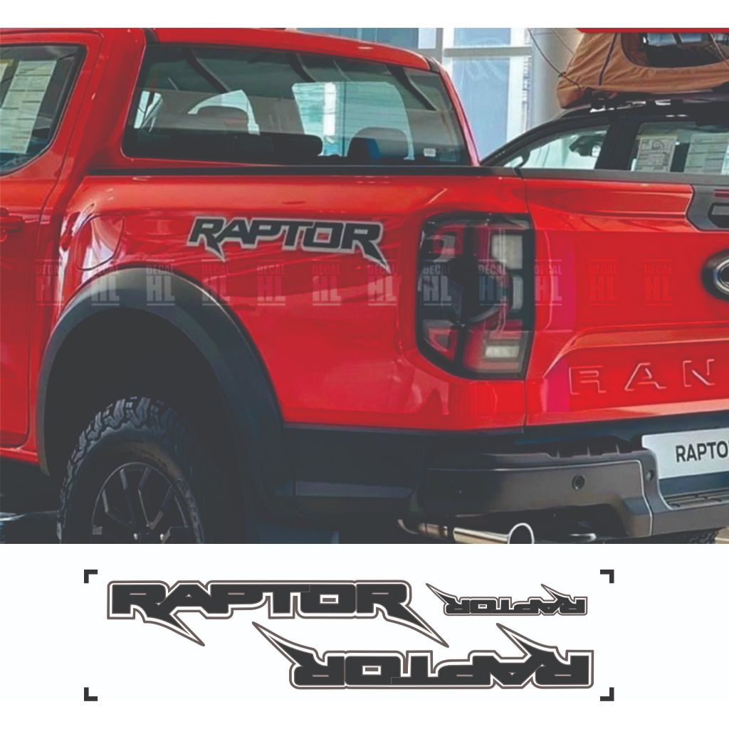 Tem chữ RAPTOR , chữ RANGER , Tem chữ dán đuôi xe ford ranger , TEM IN ...