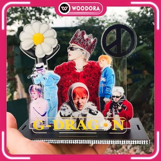 Standee G-Dragon – Mô Hình Anh Long GD Lắp Ghép 3D, In Ảnh Theo Yêu Cầu, Lightstick (Đế Đính Đá)