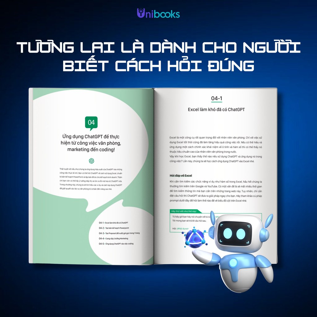 Sách - Chat GPT Từ A Đến Z Trong Một Ngày - Unibooks