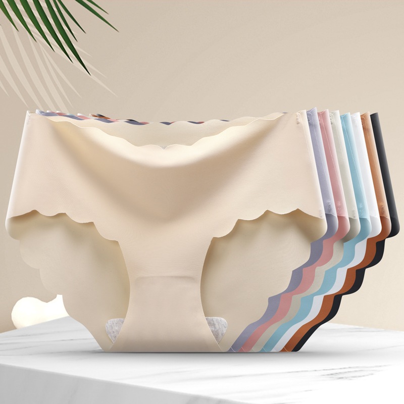 Quần lót nữ đúc su không đường may tàng hình viền lượn sóng đáy lót cotton kháng khuẩn DEVARI A09 - ảnh 2