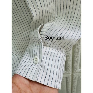 Áo sơ mi nữ 100% LINEN, kẻ sọc - JUNE LINEN #A04HT