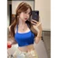 Áo Hai Dây Croptop Cổ Yếm RANSHI Áo Bra Dây Mảnh Ôm Dáng Basic Chất Thun Tăm Lạnh - RA321