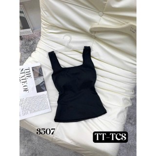 Áo Bra Ba Lỗ Gân Tăm Cổ Vuông Kèm Mút Ngực Co Giãn Freesize Từ 38 Đến 53kg