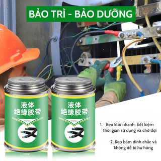 Keo Cách Điện Dạng Lỏng An Toàn Nhanh Khô 150ml Dễ Khô Băng Keo Cách Điện Chống Chịu Nhiệt Độ Cao Dễ Dàng Sử Dụng -KCD01