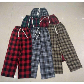 Quần ống rộng dáng dài KẺ CARO-