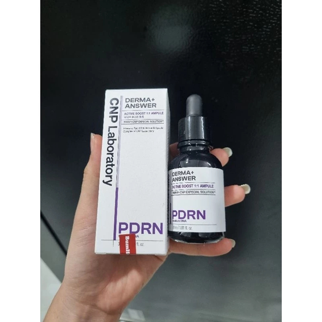 Tinh chất Tái Sinh Trẻ Hoá Làn Da PDRN CNP Derma+ Answer Active Boost Ampule giúp tái tạo da,sáng da 15m/30ml (Nobox)