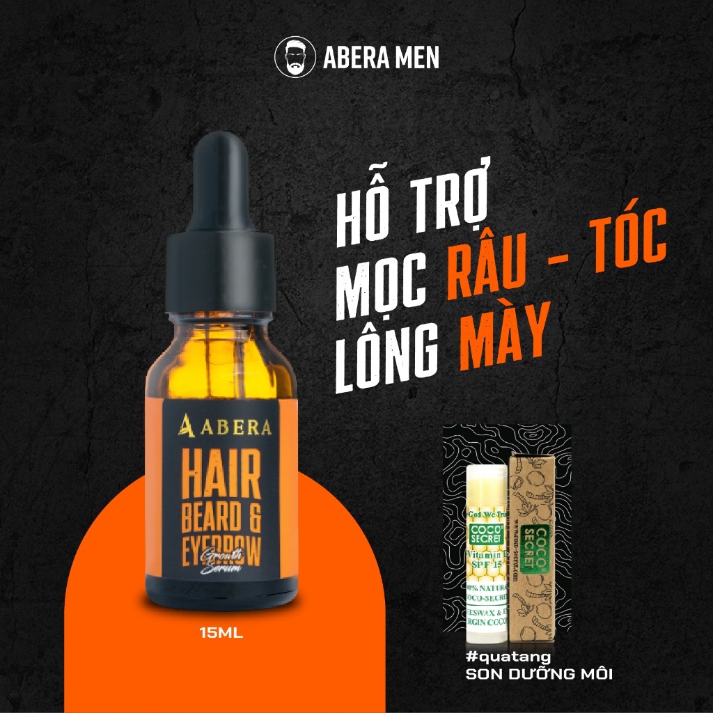 Tinh Chất Hỗ Trợ Nuôi Dưỡng Mọc Tóc & Râu & Chân mày Abera Men 15ML ...