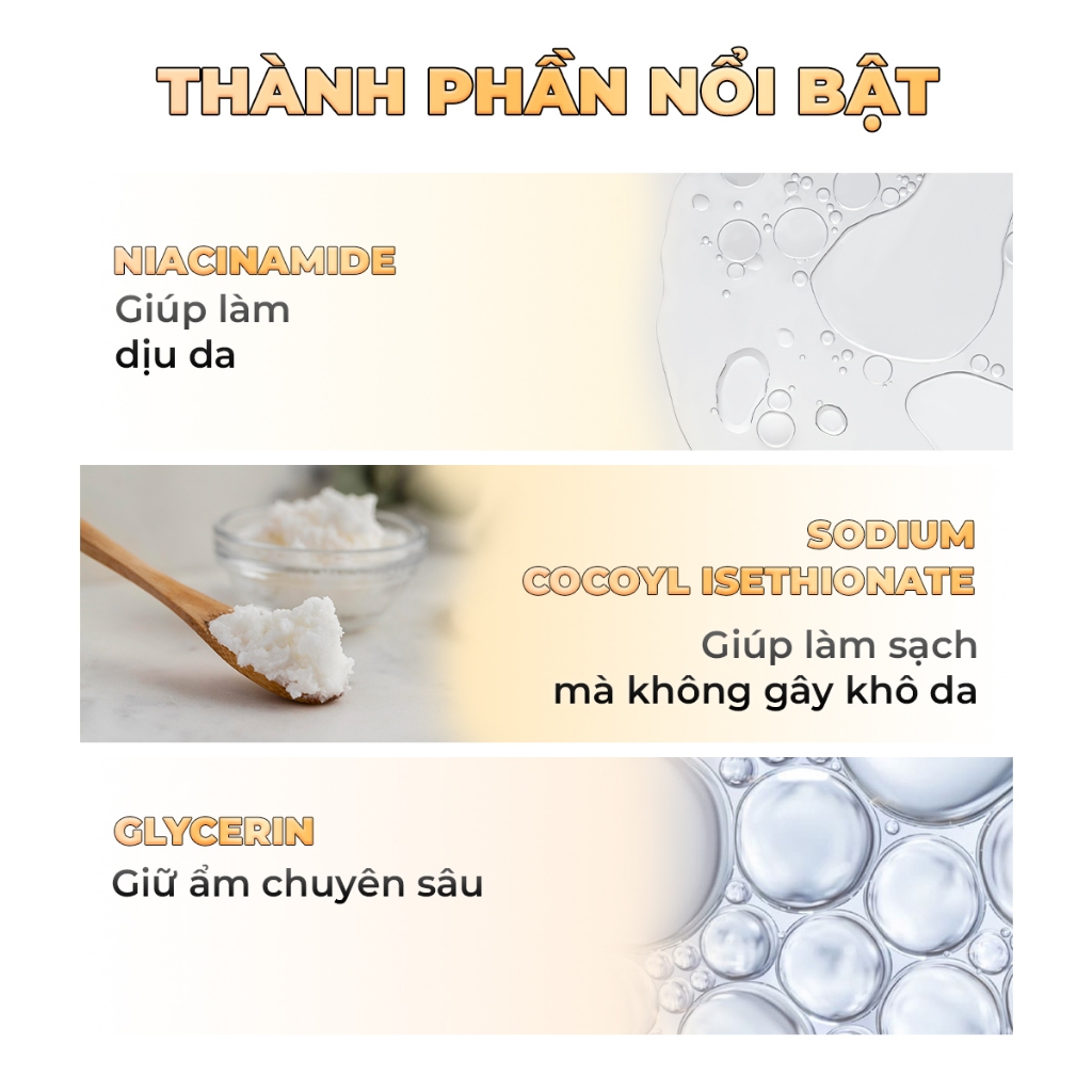 Sữa Rửa Mặt Cho Nam SOLUL Niacinamide 210gr – Kiểm Soát Dầu, Làm Sạch Sâu, Hỗ Trợ Ngừa Mụn