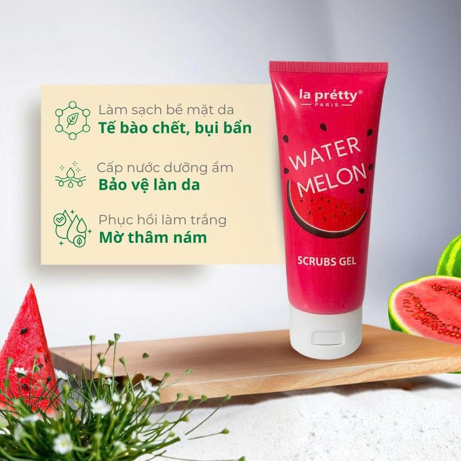 Tẩy tế bào chết La Pretty chiết suất dưa hấu giúp tẩy tế bào sần sùi giúp da mềm mịn trắng sáng