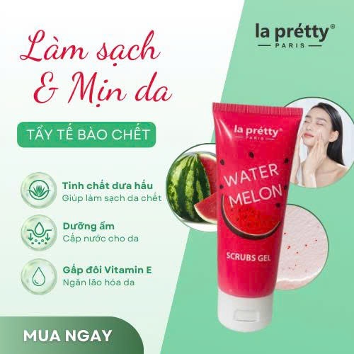 Tẩy tế bào chết La Pretty chiết suất dưa hấu giúp tẩy tế bào sần sùi giúp da mềm mịn trắng sáng