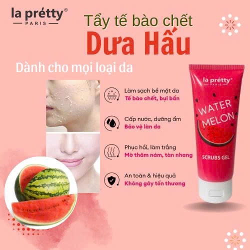 Tẩy tế bào chết La Pretty chiết suất dưa hấu giúp tẩy tế bào sần sùi giúp da mềm mịn trắng sáng