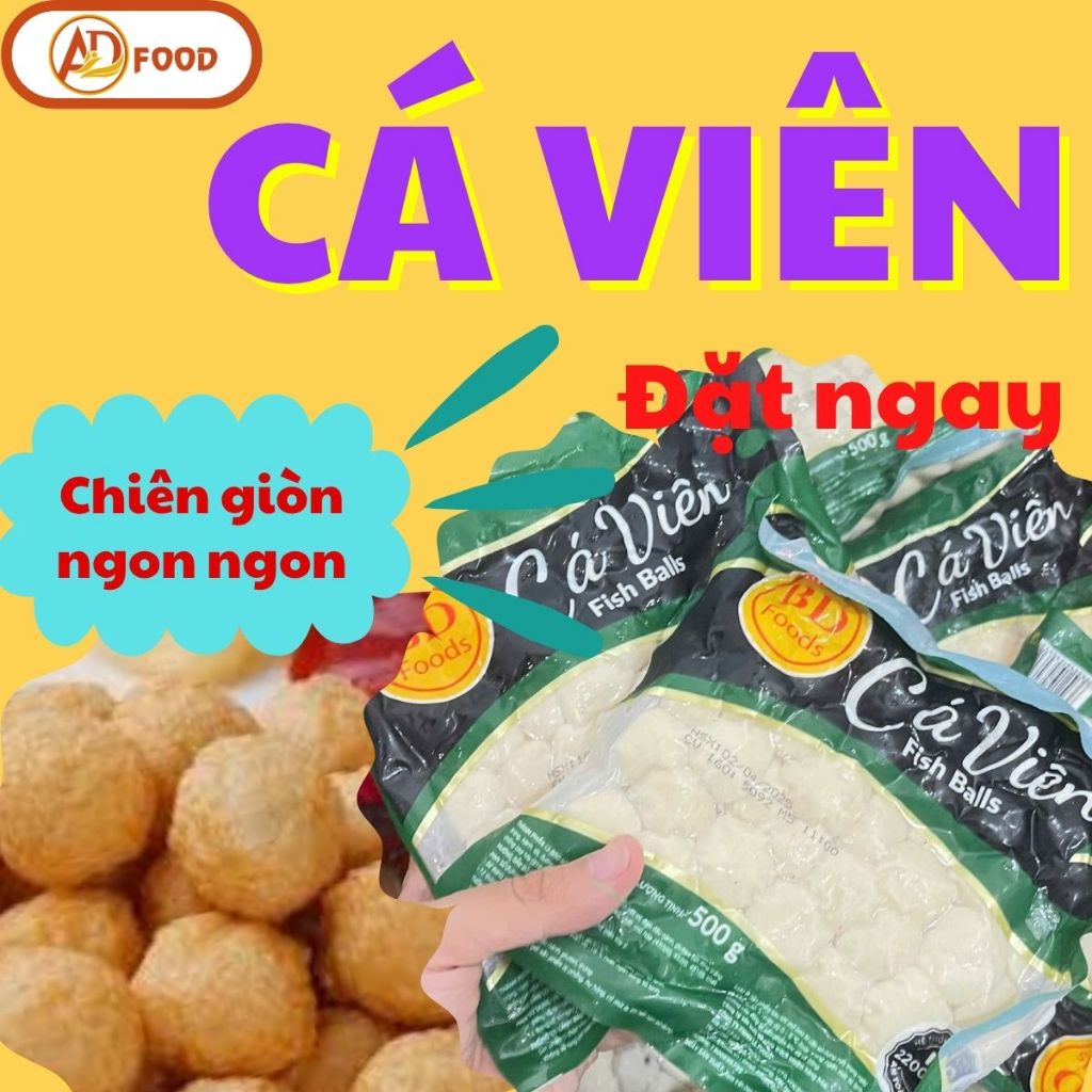 ( Hoả tốc HCM )Cá Viên LCFOODS 500g-Hương vị thơm ngọt từ cá, vị vừa ăn – phù hợp khẩu vị mọi lứa tuổi.