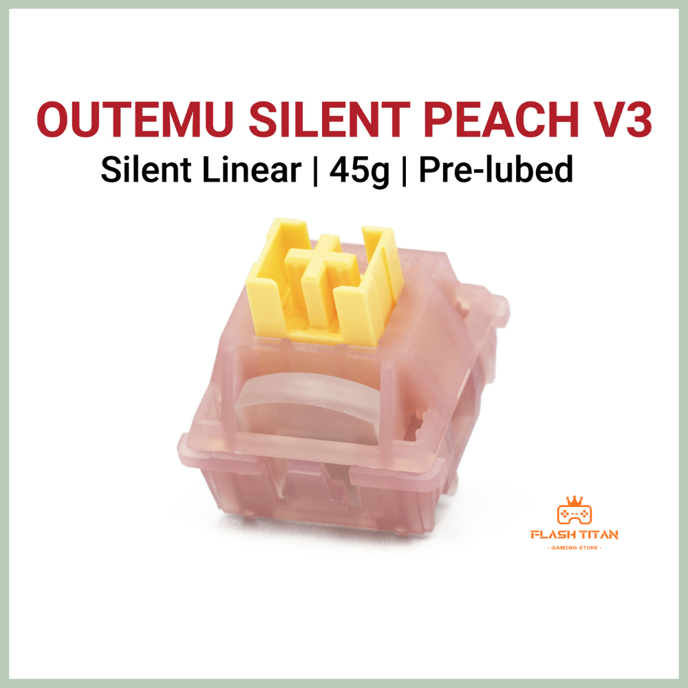 Switch Outemu Silent Peach V3 - Không gây tiếng ồn - lực nhấn 45g - 5pin