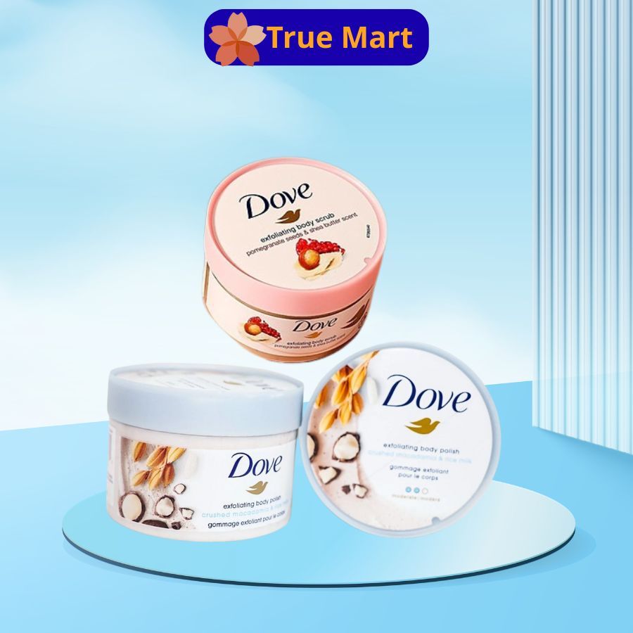 Tẩy Da Chết Toàn Thân Dove Exfoliating Body Polish 225g bản nội địa Đức