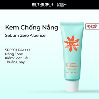 Kem Chống Nắng Mỏng Nhẹ Thuần Chay SPF50+ PA++++ Sebum Zero Aloerice Vegan Suncream BETHESKIN 50ml