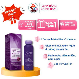 Dung Dịch Vệ Sinh Tía Tô, Trầu Không, Nano Bạc Chai Cao 150ML [ Tím Tròn ] Mã 1