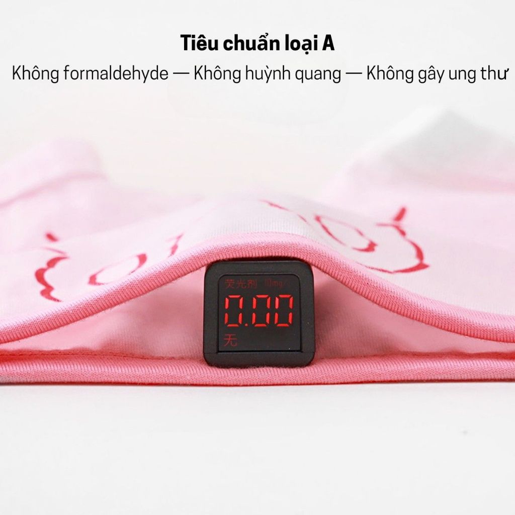 Combo 4 Quần Chíp Cho Bé Gái Màu Hồng Cho Bé Gái Hình Cute Chất Liệu Thun Mát Mềm Mại Thoáng Khí