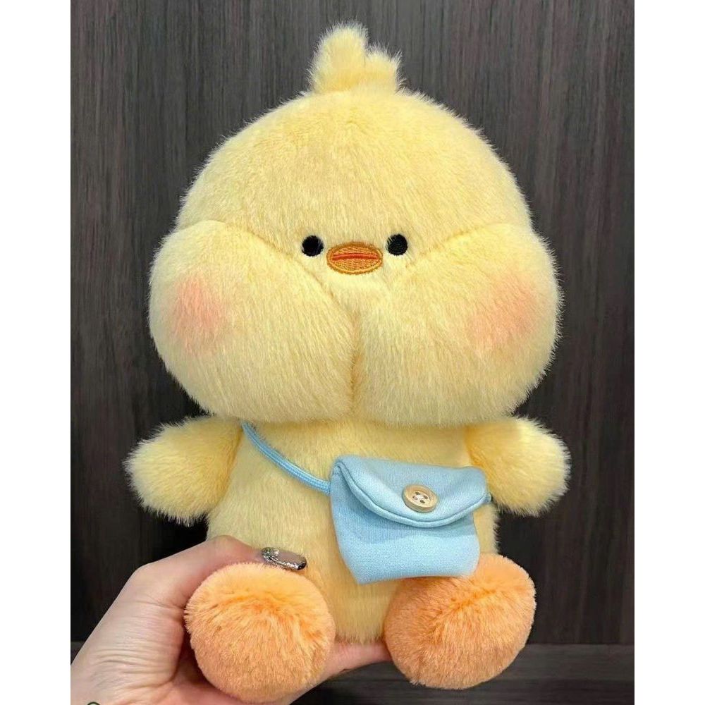 Gấu bông gà béo vô tri, Thú nhồi bông trắng béo dễ thương chấ liệu lông xù mềm mại quà tặng cho bé,bạn gái