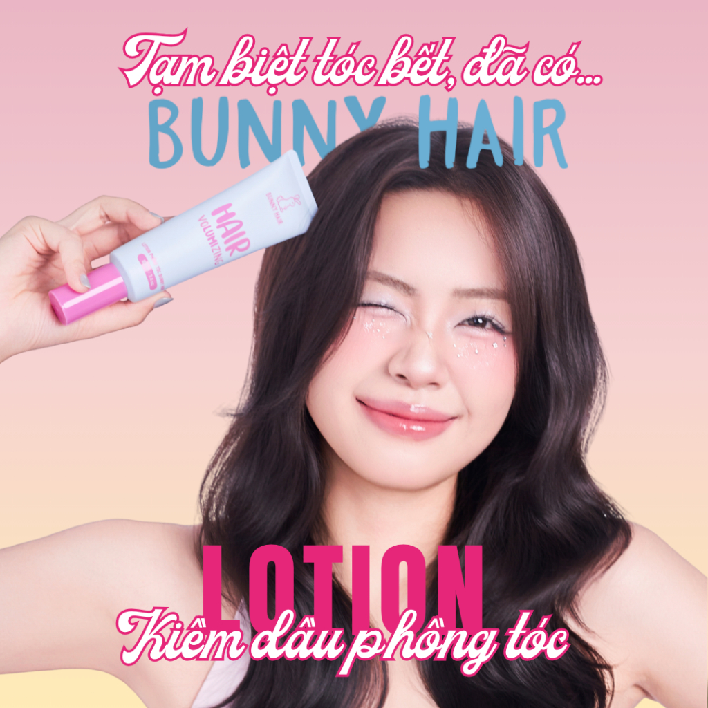 Lotion Kiềm dầu Phồng tóc Bunny Hair 100ml dành cho da đầu dầu, giảm bết, giảm ngứa, giúp tóc bồng bềnh | BigBuy360 - bigbuy360.vn
