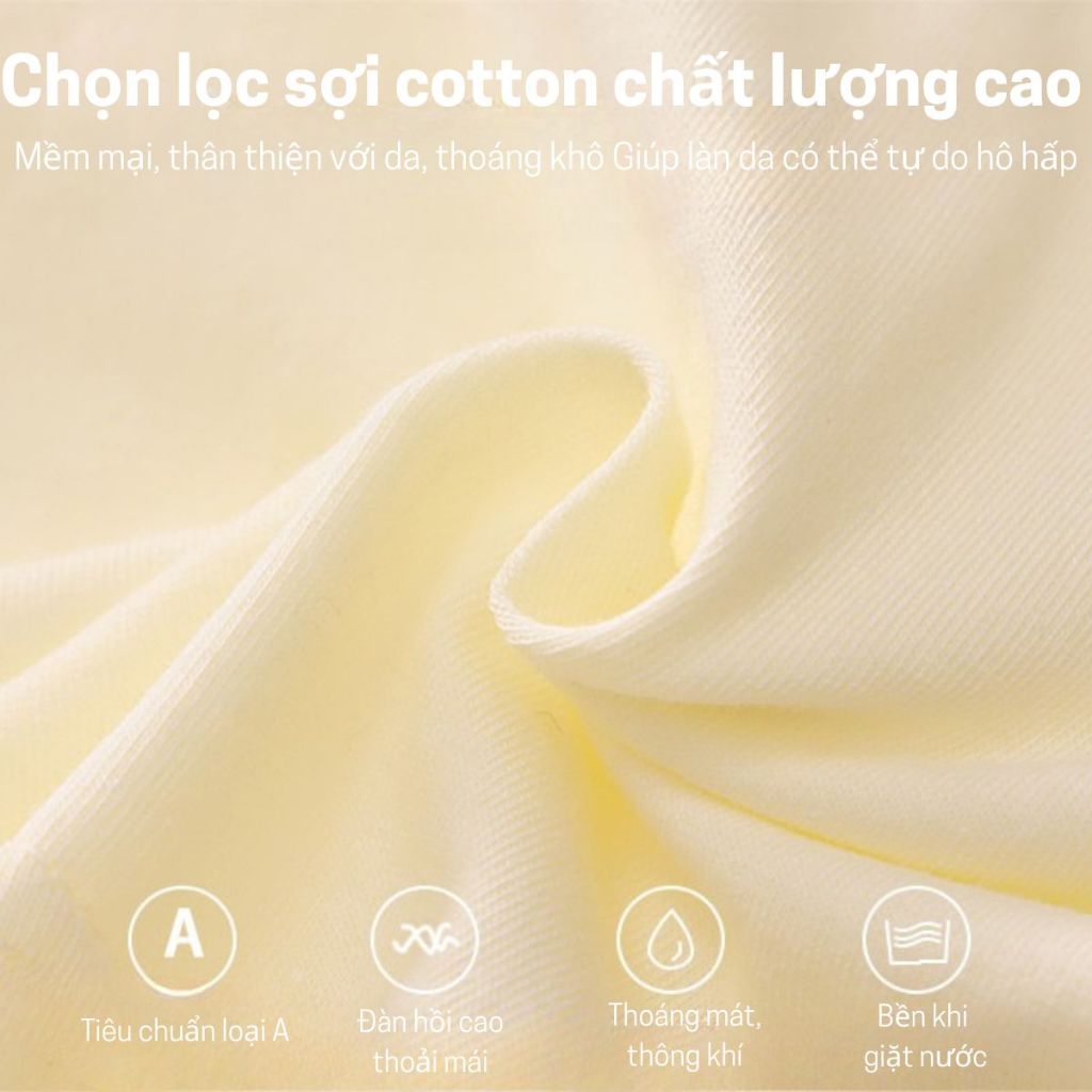 Set 4 Quần Chip Bé Gái Nhiều Màu Sắc In Hình Dễ Thương Chất Liệu Thun Mềm Mịn