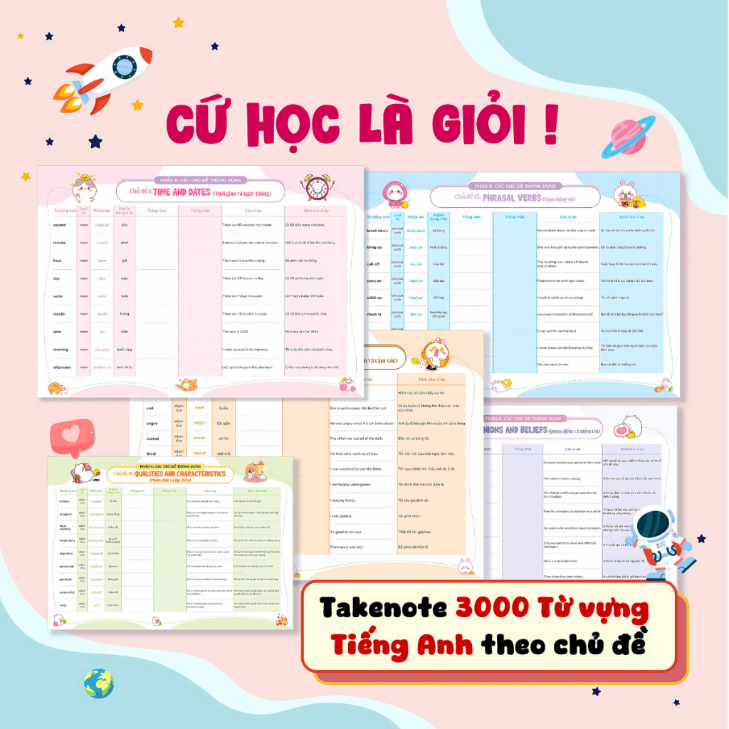 Sách - TAKENOTE 3000 Từ vựng Tiếng Anh theo chủ đề thông dụng - Sách ...