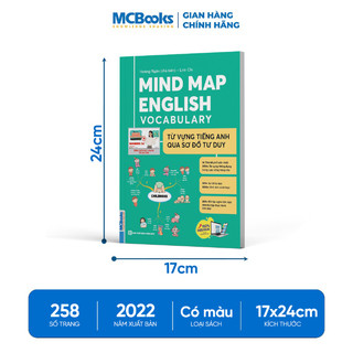 Sách - Bộ 4 Cuốn MindMap English Tự Học Tiếng Anh Cho Người Mới Bắt Đầu MCBooks (Lẻ Tùy Chọn)