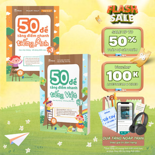 Sách - 50 Đề Tăng Điểm Nhanh Tiếng Anh - Tiếng Việt Lớp 3 (combo, lẻ tùy chọn) Mcbooks