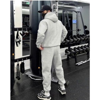 Set Bộ Hoodie Trơn BASSIC Phong Cách Đơn Gian Lịch Sự, Đồ Bộ Nam Thu Đông Chất Liệu Nỉ Ngoại Dày Dặn Mềm